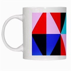 Geometric Pattern Design Angles White Mugs by Nexatart