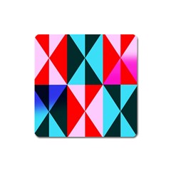 Geometric Pattern Design Angles Square Magnet by Nexatart