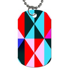 Geometric Pattern Design Angles Dog Tag (one Side) by Nexatart