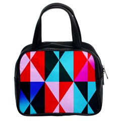 Geometric Pattern Design Angles Classic Handbags (2 Sides) by Nexatart