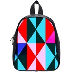 Geometric Pattern Design Angles School Bag (Small) Front