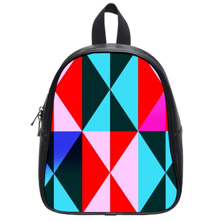 Geometric Pattern Design Angles School Bag (Small)