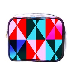 Geometric Pattern Design Angles Mini Toiletries Bags by Nexatart