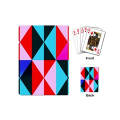 Geometric Pattern Design Angles Playing Cards (mini)  by Nexatart