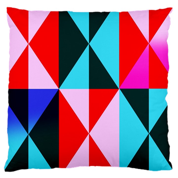 Geometric Pattern Design Angles Large Cushion Case (One Side)