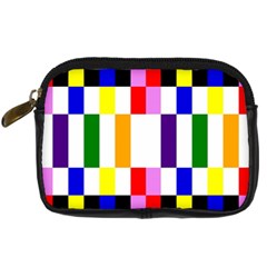 Rainbow Color Blocks Red Orange Digital Camera Cases by Nexatart