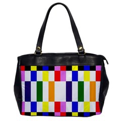 Rainbow Color Blocks Red Orange Office Handbags by Nexatart