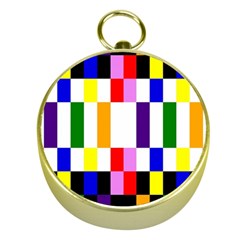 Rainbow Color Blocks Red Orange Gold Compasses by Nexatart