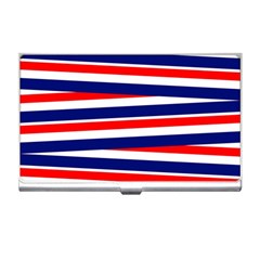 Red White Blue Patriotic Ribbons Business Card Holders by Nexatart