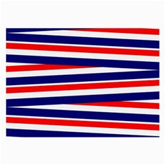 Red White Blue Patriotic Ribbons Large Glasses Cloth (2-side) by Nexatart