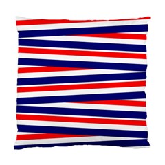 Red White Blue Patriotic Ribbons Standard Cushion Case (two Sides) by Nexatart