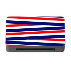 Red White Blue Patriotic Ribbons Memory Card Reader With Cf by Nexatart