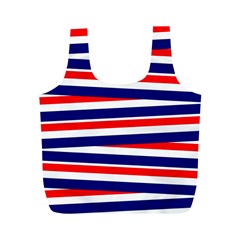 Red White Blue Patriotic Ribbons Full Print Recycle Bags (m)  by Nexatart