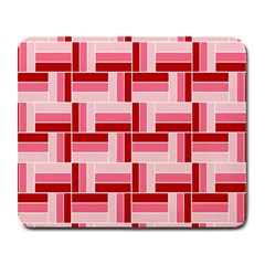 Pink Red Burgundy Pattern Stripes Large Mousepads by Nexatart