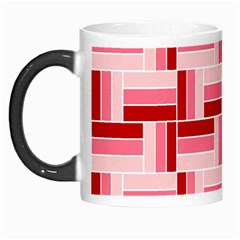 Pink Red Burgundy Pattern Stripes Morph Mugs by Nexatart