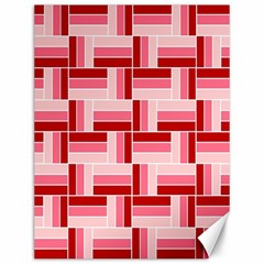 Pink Red Burgundy Pattern Stripes Canvas 12  X 16   by Nexatart