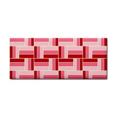 Pink Red Burgundy Pattern Stripes Cosmetic Storage Cases by Nexatart