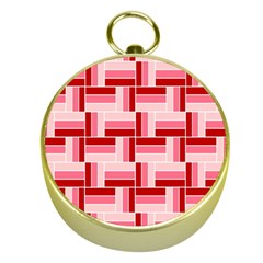 Pink Red Burgundy Pattern Stripes Gold Compasses by Nexatart