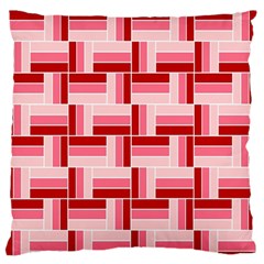 Pink Red Burgundy Pattern Stripes Standard Flano Cushion Case (one Side) by Nexatart