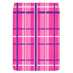 Gingham Hot Pink Navy White Flap Covers (S) 