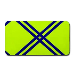 Stripes Angular Diagonal Lime Green Medium Bar Mats by Nexatart