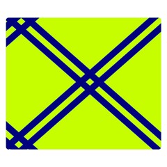 Stripes Angular Diagonal Lime Green Double Sided Flano Blanket (small)  by Nexatart