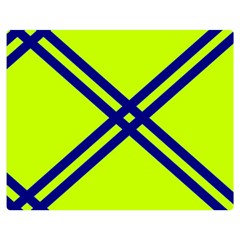 Stripes Angular Diagonal Lime Green Double Sided Flano Blanket (medium)  by Nexatart