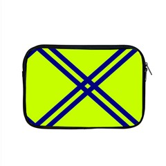 Stripes Angular Diagonal Lime Green Apple Macbook Pro 15  Zipper Case by Nexatart