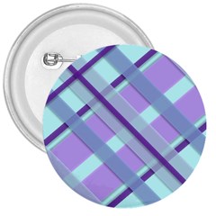 Diagonal Plaid Gingham Stripes 3  Buttons by Nexatart