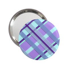 Diagonal Plaid Gingham Stripes 2 25  Handbag Mirrors by Nexatart