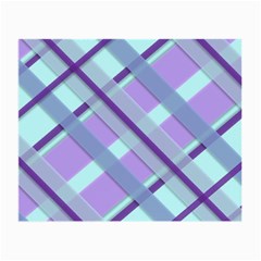 Diagonal Plaid Gingham Stripes Small Glasses Cloth by Nexatart