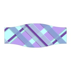 Diagonal Plaid Gingham Stripes Stretchable Headband