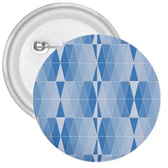 Blue Monochrome Geometric Design 3  Buttons by Nexatart