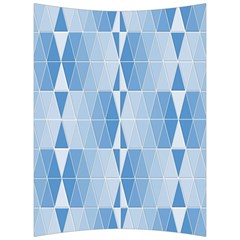 Blue Monochrome Geometric Design Back Support Cushion by Nexatart