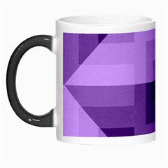 Purple Geometric Cotton Fabric Morph Mugs by Nexatart