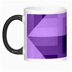 Purple Geometric Cotton Fabric Morph Mugs Left