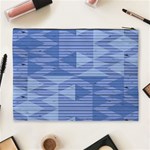 Texture Wood Slats Geometric Aztec Cosmetic Bag (XL) Back