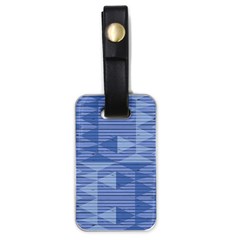 Texture Wood Slats Geometric Aztec Luggage Tags (one Side)  by Nexatart