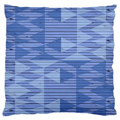 Texture Wood Slats Geometric Aztec Large Cushion Case (one Side)