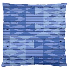 Texture Wood Slats Geometric Aztec Large Flano Cushion Case (two Sides) by Nexatart