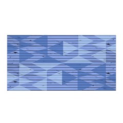 Texture Wood Slats Geometric Aztec Satin Wrap by Nexatart