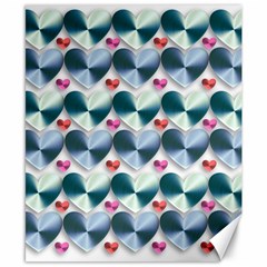 Valentine Valentine S Day Hearts Canvas 8  X 10  by Nexatart