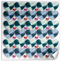 Valentine Valentine S Day Hearts Canvas 16  X 16   by Nexatart