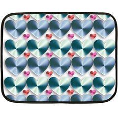 Valentine Valentine S Day Hearts Fleece Blanket (mini) by Nexatart