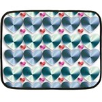 Valentine Valentine S Day Hearts Double Sided Fleece Blanket (Mini)  35 x27  Blanket Front