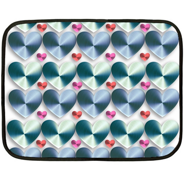 Valentine Valentine S Day Hearts Double Sided Fleece Blanket (Mini) 