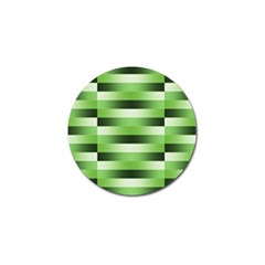 Pinstripes Green Shapes Shades Golf Ball Marker by Nexatart