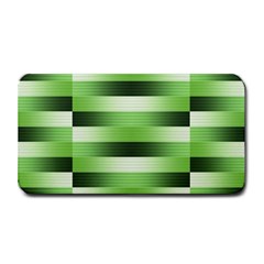 Pinstripes Green Shapes Shades Medium Bar Mats by Nexatart