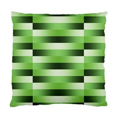 Pinstripes Green Shapes Shades Standard Cushion Case (one Side) by Nexatart