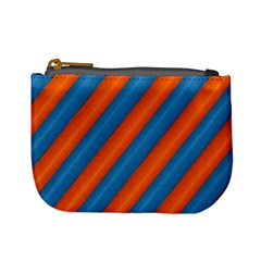 Diagonal Stripes Striped Lines Mini Coin Purses by Nexatart